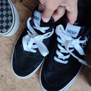 Vans Black and White Sneakers